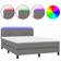 vidaXL Continental Bed With LED Light Kontinentalsäng