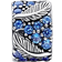 Pandora Curved Feather & Pavé Clip Charm - Silver/Blue