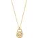 Michael Kors Lock Pendant Necklace - Gold/Transparent