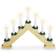 Spetebo Arch Window with 7 LED White/Natural Candle Bridge 39.5cm