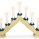 Spetebo Arch Window with 7 LED White/Natural Candle Bridge 39.5cm