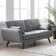 Kyoto Bobby Grey Sofa 167cm 2 Seater