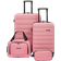 Travelers Club Austin Expandable Set of 4 - Blush