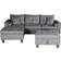 Home Deluxe Rom Grey Sofa 242.6cm 3 Seater