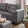 Home Deluxe Rom Grey Sofa 242.6cm 3 Seater