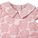 Shein Kids CHARMNG Young Girl Pink Rose Jacquard Doll Collar Short Sleeve Top And Skirt Set