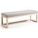 Kave Home Loya Beige/Natural Bänk