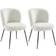 Pascal Morabito Bouclé White Chaise de Cuisine 79cm 2pcs