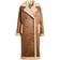 Levi's Notch Collar Faux Shearling Coat - Brown/Sesame