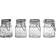 Premier Housewares Spice Jars With Clip Top Lids Kitchen Storage 4pcs