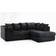 Furniture 786 Porto Jumbo Cord Black Sofa 212cm 3 Seater