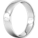 Goldsmiths Slight Court Standard Wedding Ring - White Gold