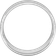 Goldsmiths Slight Court Standard Wedding Ring - White Gold