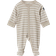 Polarn O. Pyret Baby's Stripe Full Pajama - Beige