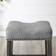Roundhill Furniture Coco Upholstered Backless Saddle Grey Seating Stool 29" 2pcs