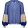 Noella Liana Knit Cardigan - Cream/Cobalt Blue