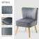 Homcom Accent Grey Armchair 76cm