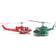 Atlantis Huey Chopper Fire Fighter & Vietnam Gunship Snap 2 Pack