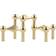 Stoff Nagel Brass Portavelas 6.5cm 3pcs