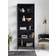 Nordal 20522 Black Glass Cabinet 80x214cm