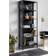 Nordal 20522 Black Glass Cabinet 80x214cm