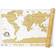 Luckies Scratch Map Scratch Card Classic Multicolored Wall Decoration