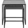 Living Home Seaford Black Nesting Table 50x50cm 2pcs