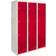 MonsterShop Lockers Flatpack Red Armadio 45x180cm 3pcs