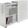 Mauser Tall Pull-out Pure White/Beige Gray Storage Cabinet 43.2x102.5cm