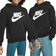 Nike Big Kid's Sportswear Club Fleece - Black/White