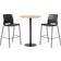 KFI Studios Person Bar Maple Dining Set 30" 3