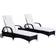 OutSunny Sun Lounger Garden Lounger Table Set