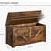 Vasagle LSB060T01 Rustic Brown Opbevaringsbænk 100x46cm
