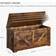 Vasagle LSB060T01 Rustic Brown Storage Bench 100x46cm