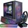 STGAubron Gaming PC, GeForce GTX 1660 Super 6G, Intel Core i3-10100F up to 4.3G, 16G DDR4, 1T SSD, WiFi, BT 5.0, RGB Fan x3, RGB BT Sound Bar, RGB BT Gaming Mic, Windows 11 Home