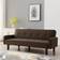 KINWELL Nathalia Brown Sofa 75" 3 Seater