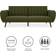 Novogratz Brittany Green Linen Sofa 207cm 3 Seater