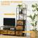 Homcom Industrial Rustic Brown Storage Cabinet 40x155cm