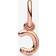 Pandora Letter c Script Alphabet Dangle Charm - Rose Gold/Transparent