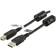 Deltaco Ferrit USB A - USB B 2.0 M-M 3m