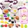 Kids Toy Play Food & Kitchen Accessories with Cookware Cooking Utensils & Cutlery