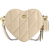 Coach Heart Crossbody With Quilting - Brass/Ivory