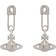 Vivienne Westwood Lucrece Earrings - Silver/Transparent