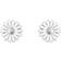 Georg Jensen Daisy ørering sølv og hvid emalje