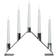 Watt & Veke Luna Chrome Adventsljusstake 33cm
