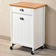 Kesper Kitchen Trolley White Rullbord 45x36cm