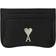 Ami Paris Card Holder - Black/Vibrated Silver