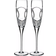 Waterford Love Happiness Flute Pair Champagne Glass 2