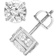 TruMiracle Stud Earrings - White Gold/Diamond