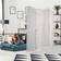 Relaxdays Folding White Rumsavdelare 160x170cm